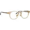 Linda Farrow - Bay D-Frame Optical Glasses in Ash - LF25C11OPT - Linda Farrow Eyewear - Avvenice