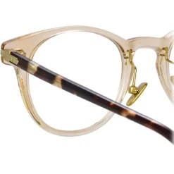 Linda Farrow - Bay D-Frame Optical Glasses in Ash - LF25C11OPT - Linda Farrow Eyewear - Avvenice