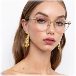 Linda Farrow - Bay D-Frame Optical Glasses in Ash - LF25C11OPT - Linda Farrow Eyewear - Avvenice