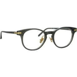 Linda Farrow - Bay D-Frame Optical Glasses in Green - LF25C12OPT - Linda Farrow Eyewear - Avvenice