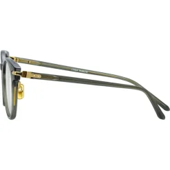 Linda Farrow - Bay D-Frame Optical Glasses in Green - LF25C12OPT - Linda Farrow Eyewear - Avvenice