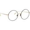 Linda Farrow - Bea Round Optical Glasses in Light Gold - LFL1333C2OPT - Linda Farrow Eyewear - Avvenice