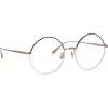 Linda Farrow - Bea Round Optical Glasses in Mocha Light Gold - LFL1333C6OPT - Linda Farrow Eyewear - Avvenice