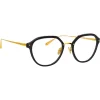 Linda Farrow - Cacao Angular Optical Glasses in Black - LFL1273C1OPT - Linda Farrow Eyewear - Avvenice
