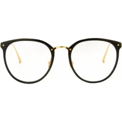 Linda Farrow - Calthorpe Oval Optical Glasses in Black (C1) - LFLC251C1OPT - Linda Farrow Eyewear - Avvenice