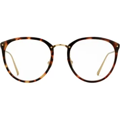 Linda Farrow - Calthorpe Oval Optical Glasses in Tortoiseshell - LFLC251C92OPT - Linda Farrow Eyewear - Avvenice