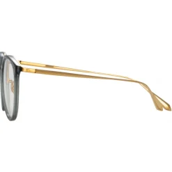 Linda Farrow - Calthorpe Oval Optical Glasses in Navy - LFL251C90OPT - Linda Farrow Eyewear - Avvenice