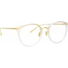 Linda Farrow - Calthorpe Oval Optical Glasses in Clear - LFL251C77OPT - Linda Farrow Eyewear - Avvenice