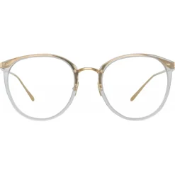 Linda Farrow - Calthorpe Oval Optical Glasses in Clear - LFL251C77OPT - Linda Farrow Eyewear - Avvenice