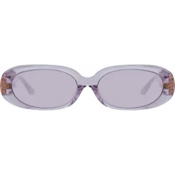 Linda Farrow - Cara Oval Sunglasses in Lilac - LFL1252C5SUN - Linda Farrow Eyewear - Avvenice