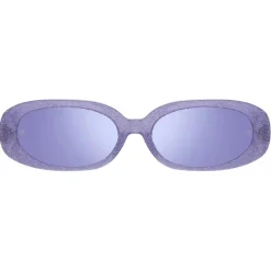 Linda Farrow - Cara Oval Sunglasses in Purple - LFL1252C8SUN - Linda Farrow Eyewear - Avvenice
