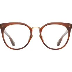 Linda Farrow - Carla Oval Optical Glasses in Black - LFL1327C1OPT - Linda Farrow Eyewear - Avvenice