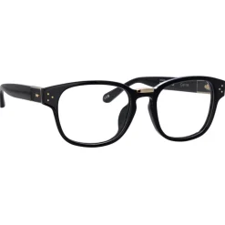 Linda Farrow - Carlos D-Frame Optical Glasses in Black - LFL1412C1OPT - Linda Farrow Eyewear - Avvenice