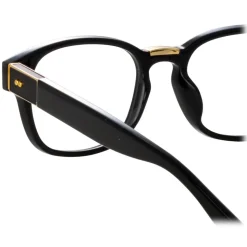 Linda Farrow - Carlos D-Frame Optical Glasses in Black - LFL1412C1OPT - Linda Farrow Eyewear - Avvenice