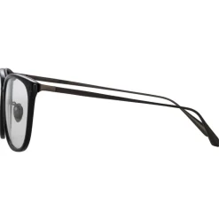 Linda Farrow - Cassin Optical D-Frame in Matt Nickel - LFL1457C5OPT - Linda Farrow Eyewear - Avvenice