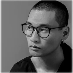 Linda Farrow - Cassin Optical D-Frame in Matt Nickel - LFL1457C5OPT - Linda Farrow Eyewear - Avvenice