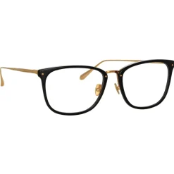 Linda Farrow - Cassin Optical D-Frame in Black - LFL1457C3OPT - Linda Farrow Eyewear - Avvenice