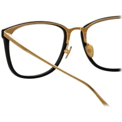 Linda Farrow - Cassin Optical D-Frame in Black - LFL1457C3OPT - Linda Farrow Eyewear - Avvenice