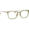 Linda Farrow - Cassin Optical D-Frame in Sage - LFL1457C7OPT - Linda Farrow Eyewear - Avvenice
