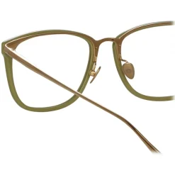 Linda Farrow - Cassin Optical D-Frame in Sage - LFL1457C7OPT - Linda Farrow Eyewear - Avvenice