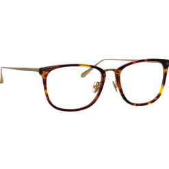 Linda Farrow - Cassin Optical D-Frame in Tortoiseshell - LFL1457C4OPT - Linda Farrow Eyewear - Avvenice