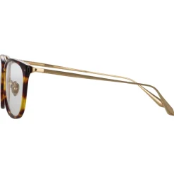 Linda Farrow - Cassin Optical D-Frame in Tortoiseshell - LFL1457C4OPT - Linda Farrow Eyewear - Avvenice