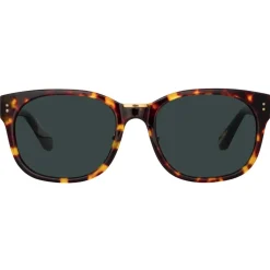 Linda Farrow - Cedric A Rectangular Sunglasses in Tortoiseshell - LFL1275AC10SUN - Linda Farrow Eyewear - Avvenice