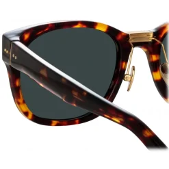 Linda Farrow - Cedric A Rectangular Sunglasses in Tortoiseshell - LFL1275AC10SUN - Linda Farrow Eyewear - Avvenice
