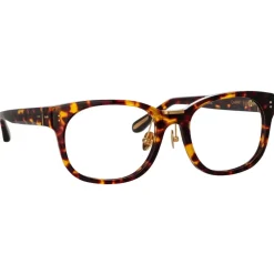Linda Farrow - Cedric A Rectangular Optical Frames in Tortoiseshell - LFL1275AC7OPT - Linda Farrow Eyewear - Avvenice