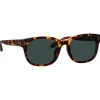 Linda Farrow - Cedric Rectangular Sunglasses in Tortoiseshell - LFL1275C5SUN - Linda Farrow Eyewear - Avvenice