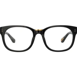 Linda Farrow - Cedric Rectangular Optical Frames in Black - LFL1275C1OPT - Linda Farrow Eyewear - Avvenice