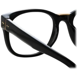 Linda Farrow - Cedric Rectangular Optical Frames in Black - LFL1275C1OPT - Linda Farrow Eyewear - Avvenice