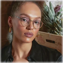 Linda Farrow - Cesar Angular Optical Glasses in Yellow Gold White Gold - LFL1225C4OPT - Linda Farrow Eyewear - Avvenice
