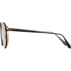 Linda Farrow - Cesar Angular Optical Glasses in Nickel (Men’s) - LFL1225C6OPT - Linda Farrow Eyewear - Avvenice
