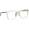 Linda Farrow - Chrysler A D-Frame Optical Glasses in Clear - LF43AC3OPT - Linda Farrow Eyewear - Avvenice