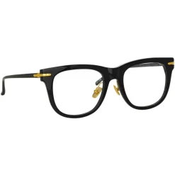 Linda Farrow - Chrysler A D-Frame Optical Glasses in Black - LF43AC1OPT - Linda Farrow Eyewear - Avvenice