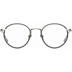 Linda Farrow - Comer Oval Optical Glasses in White Gold - LFL1190C3OPT - Linda Farrow Eyewear - Avvenice