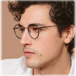 Linda Farrow - Comer Oval Optical Glasses in White Gold - LFL1190C3OPT - Linda Farrow Eyewear - Avvenice