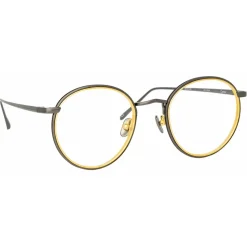 Linda Farrow - Comer Oval Optical Glasses in Nickel - LFL1190C4OPT - Linda Farrow Eyewear - Avvenice