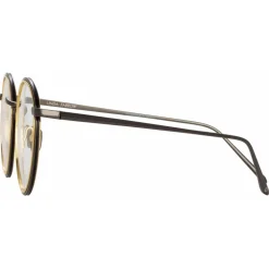 Linda Farrow - Comer Oval Optical Glasses in Nickel - LFL1190C4OPT - Linda Farrow Eyewear - Avvenice