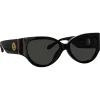 Linda Farrow - Connie Cat Eye Sunglasses in Black - LFL1425C1SUN - Linda Farrow Eyewear - Avvenice