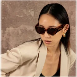 Linda Farrow - Connie Cat Eye Sunglasses in Tortoiseshell - LFL1425C2SUN - Linda Farrow Eyewear - Avvenice