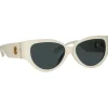 Linda Farrow - Connie Cat Eye Sunglasses in White - LFL1425C3SUN - Linda Farrow Eyewear - Avvenice