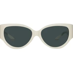 Linda Farrow - Connie Cat Eye Sunglasses in White - LFL1425C3SUN - Linda Farrow Eyewear - Avvenice