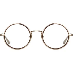 Linda Farrow - Cortina Oval Optical Glasses in Light Gold - LFL1388C2OPT - Linda Farrow Eyewear - Avvenice