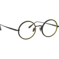 Linda Farrow - Cortina Oval Optical Glasses in Nickel Yellow Gold - LFL1388C4OPT - Linda Farrow Eyewear - Avvenice