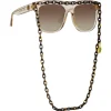 Linda Farrow - Dakota Flat Top Sunglasses in Ash - LFL1304C4SUN - Linda Farrow Eyewear - Avvenice