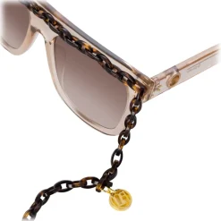 Linda Farrow - Dakota Flat Top Sunglasses in Ash - LFL1304C4SUN - Linda Farrow Eyewear - Avvenice
