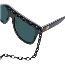 Linda Farrow - Dakota Flat Top Sunglasses in Black - LFL1304C1SUN - Linda Farrow Eyewear - Avvenice