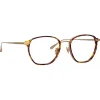 Linda Farrow - Danilo Angular Optical Glasses in Light Gold - LFL1246C2OPT - Linda Farrow Eyewear - Avvenice